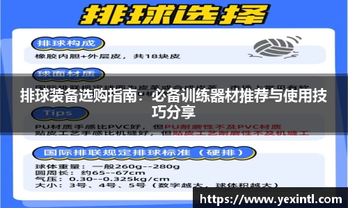 排球装备选购指南：必备训练器材推荐与使用技巧分享